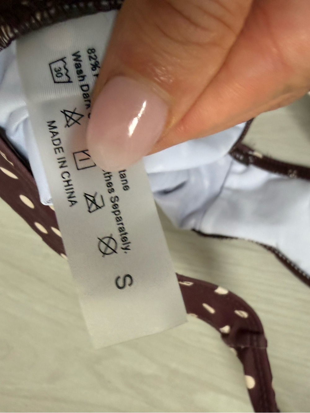 Boutique Brown Polka Dot Cutout Bikini Set - Picture 4 of 5